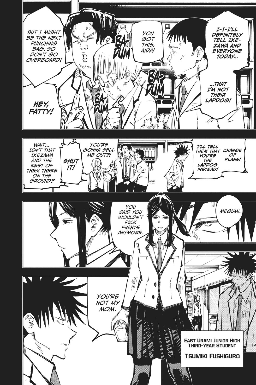 Jujutsu Kaisen Manga Chapter 59 page 6 - The Origin of Obedience, Part 5 scene