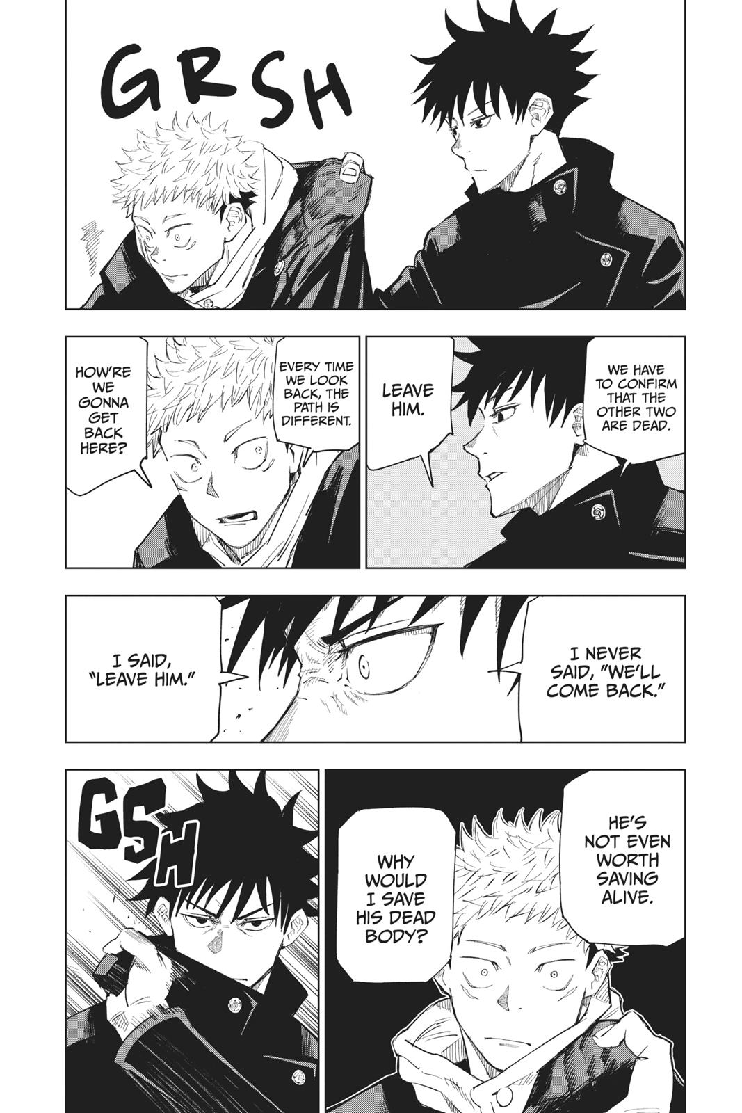 Jujutsu Kaisen Manga Chapter 6 page 12 - Fearsome Womb scene
