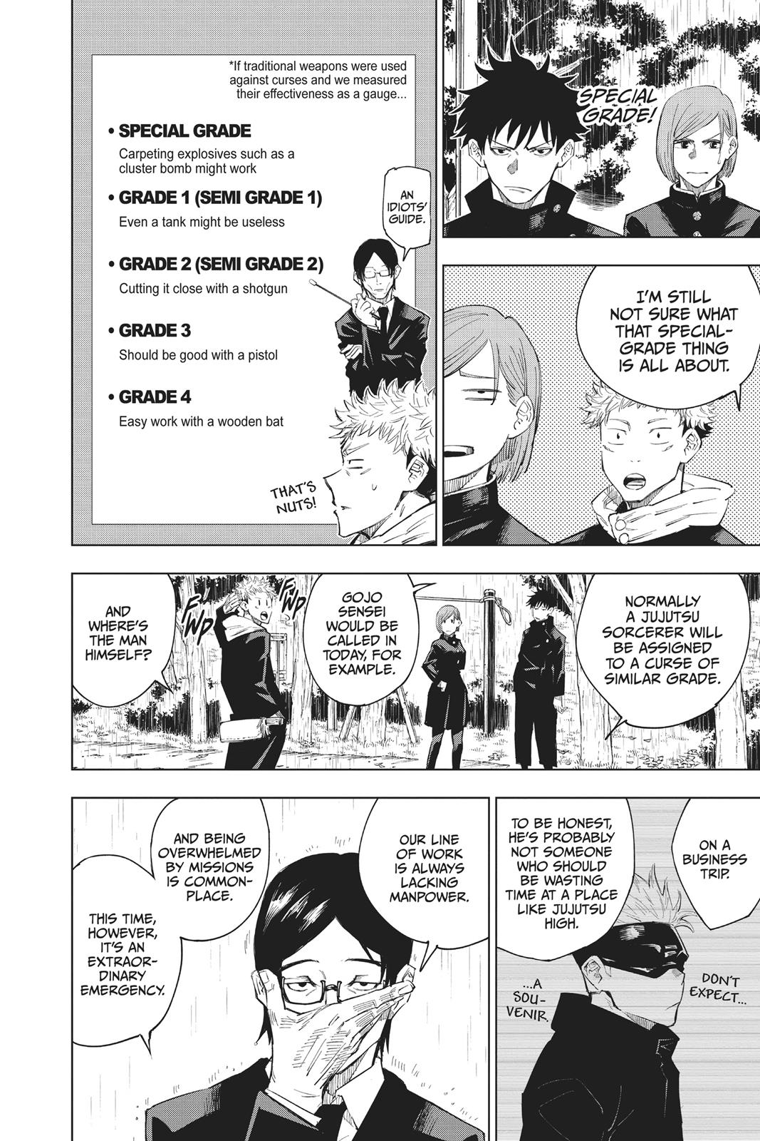 Jujutsu Kaisen Manga Chapter 6 page 2 - Fearsome Womb scene