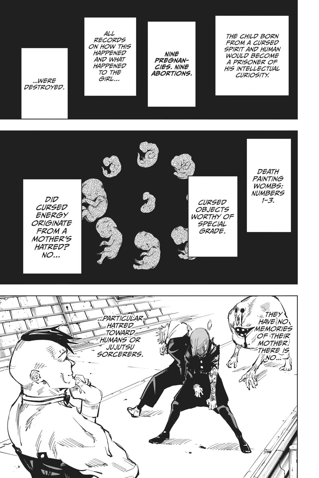 Jujutsu Kaisen Manga Chapter 60 page 13 - The Origin of Obedience, Part 6 scene