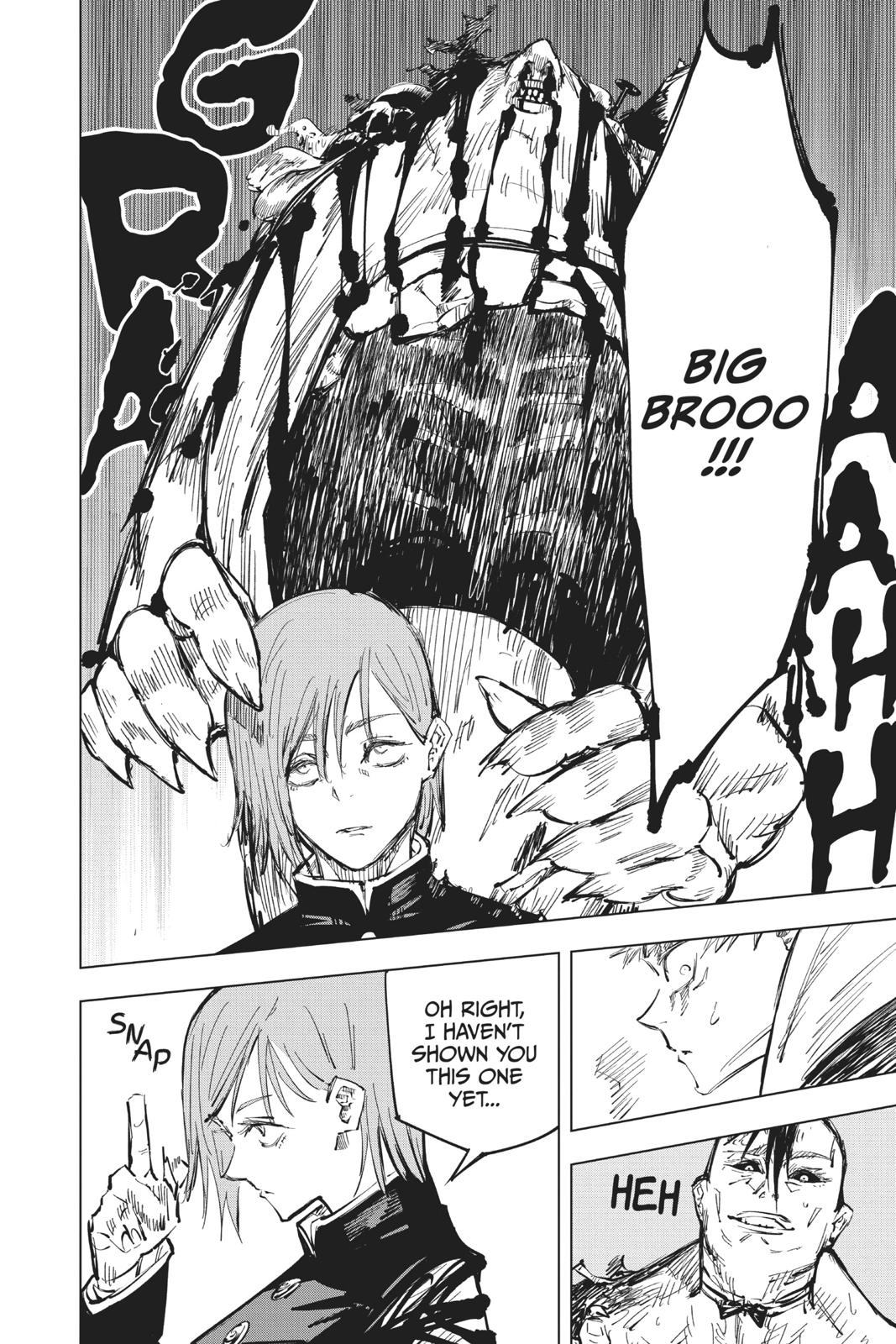 Jujutsu Kaisen Manga Chapter 61 page 16 - The Origin of Obedience, Part 7 scene