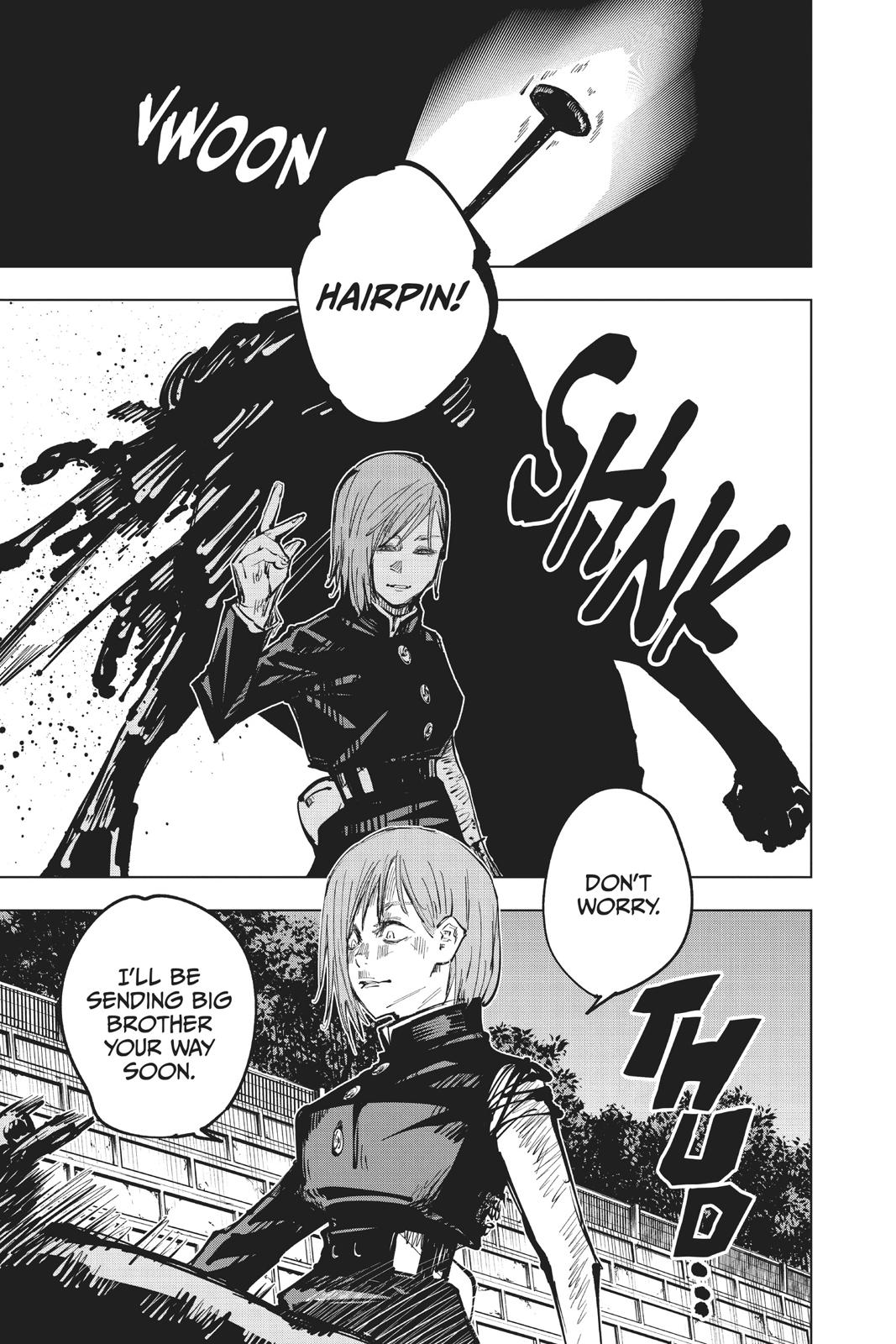 Jujutsu Kaisen Manga Chapter 61 page 17 - The Origin of Obedience, Part 7 scene