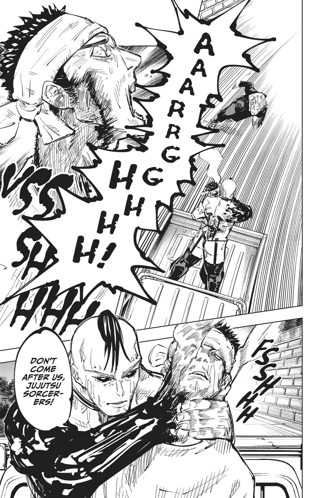 Jujutsu Kaisen Manga Chapter 62 page 13 - The Origin of Obedience, Part 8 scene