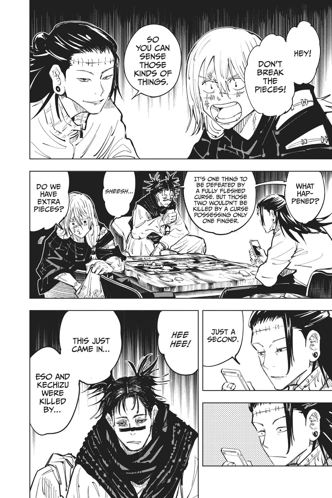 Jujutsu Kaisen Manga Chapter 62 page 23 - The Origin of Obedience, Part 8 scene