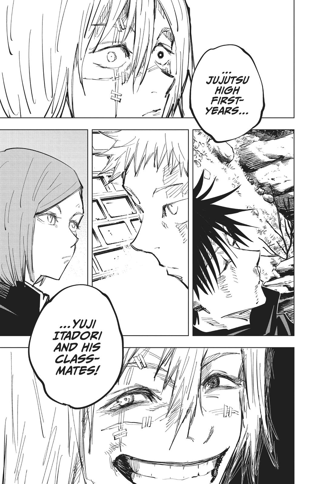 Jujutsu Kaisen Manga Chapter 62 page 24 - The Origin of Obedience, Part 8 scene