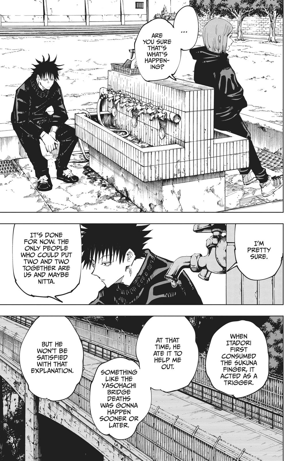 Jujutsu Kaisen Manga Chapter 63 page 17 - Accomplices scene