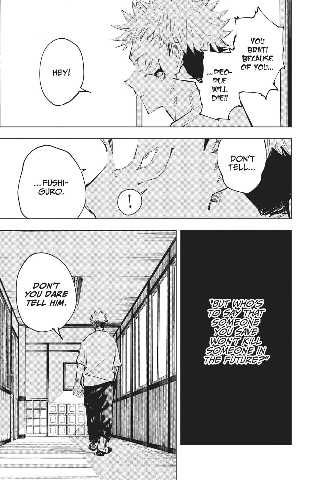 Jujutsu Kaisen Manga Chapter 63 page 19 - Accomplices scene