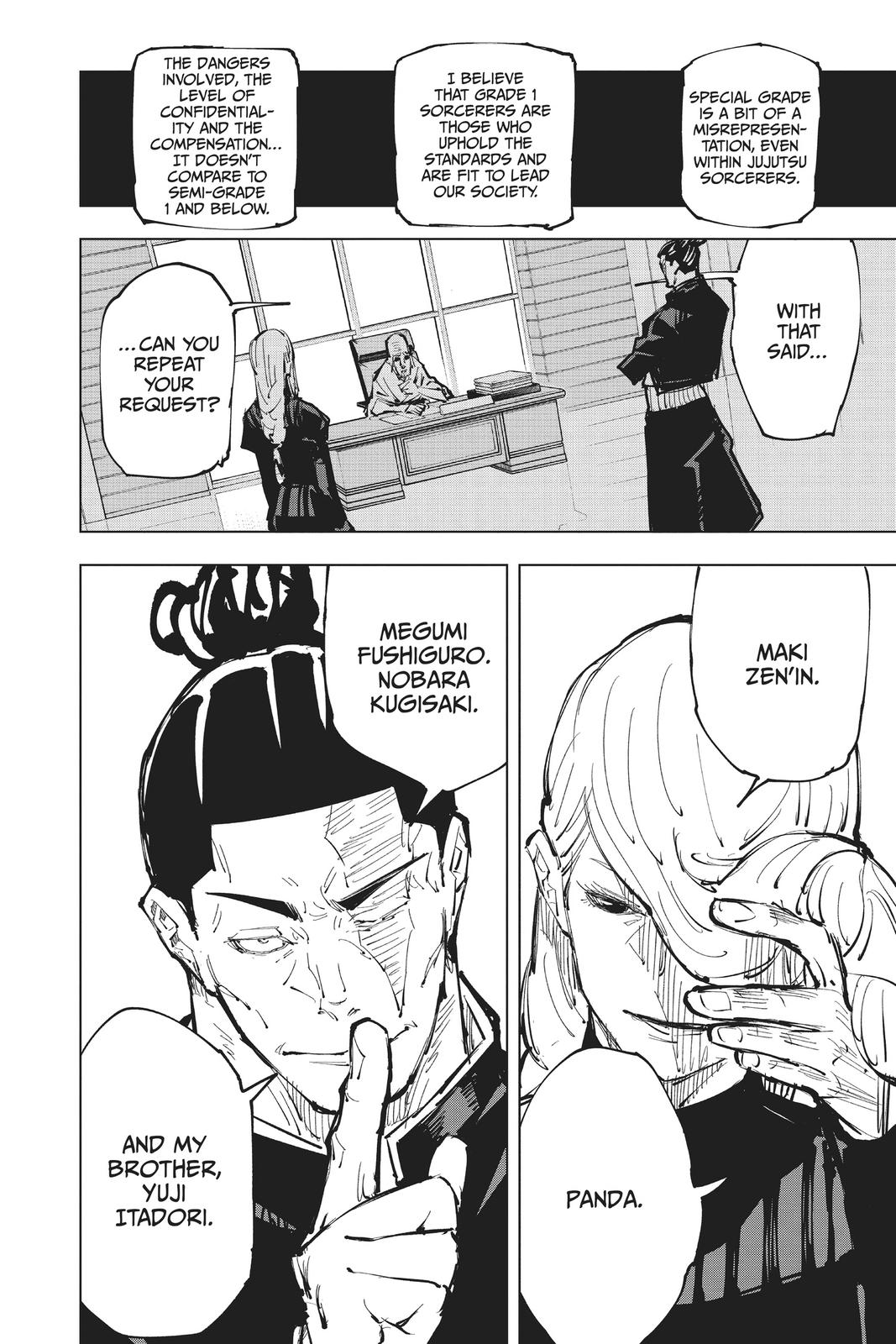 Jujutsu Kaisen Manga Chapter 63 page 20 - Accomplices scene