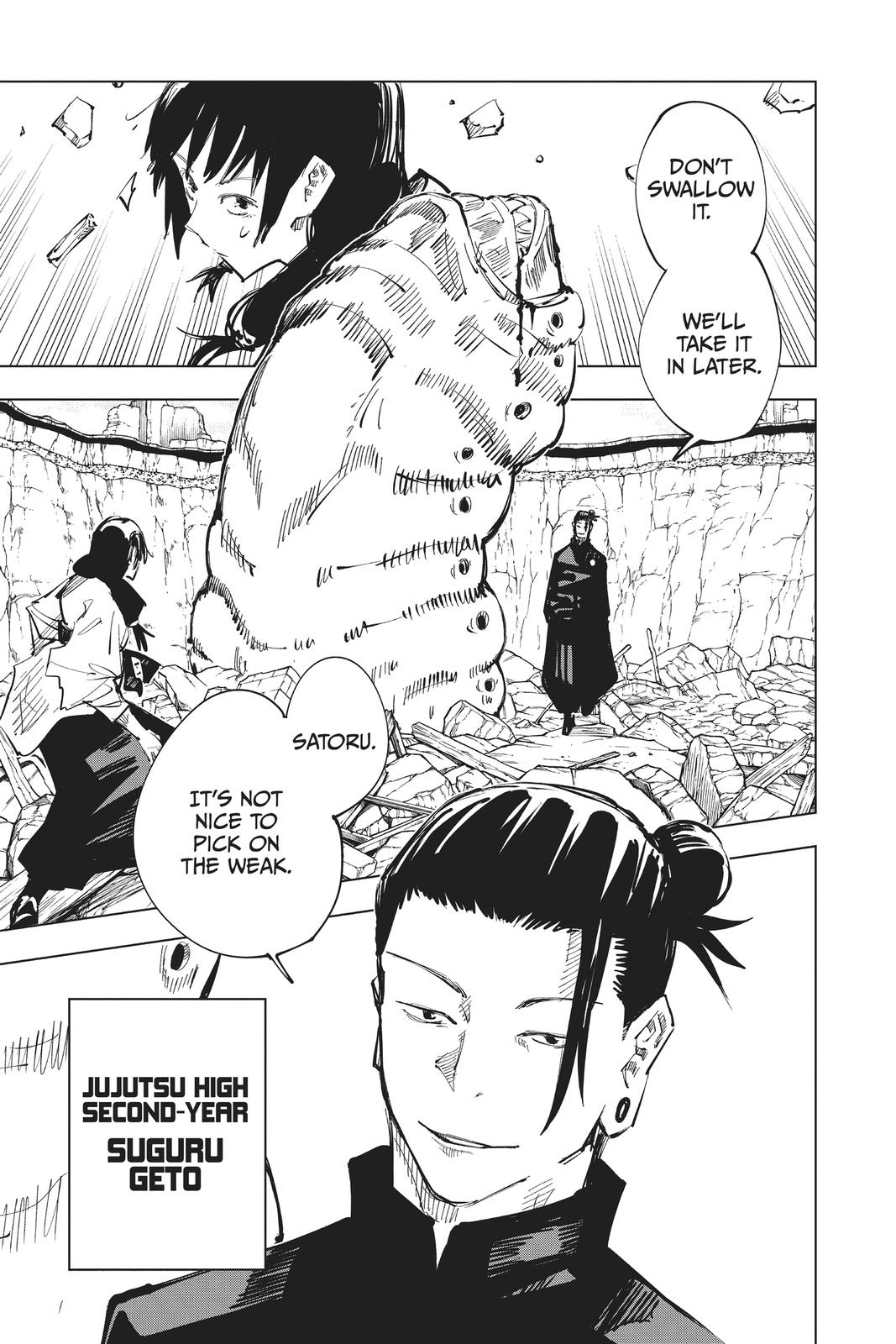 Jujutsu Kaisen Manga Chapter 65 page 11 - Hidden Inventory scene