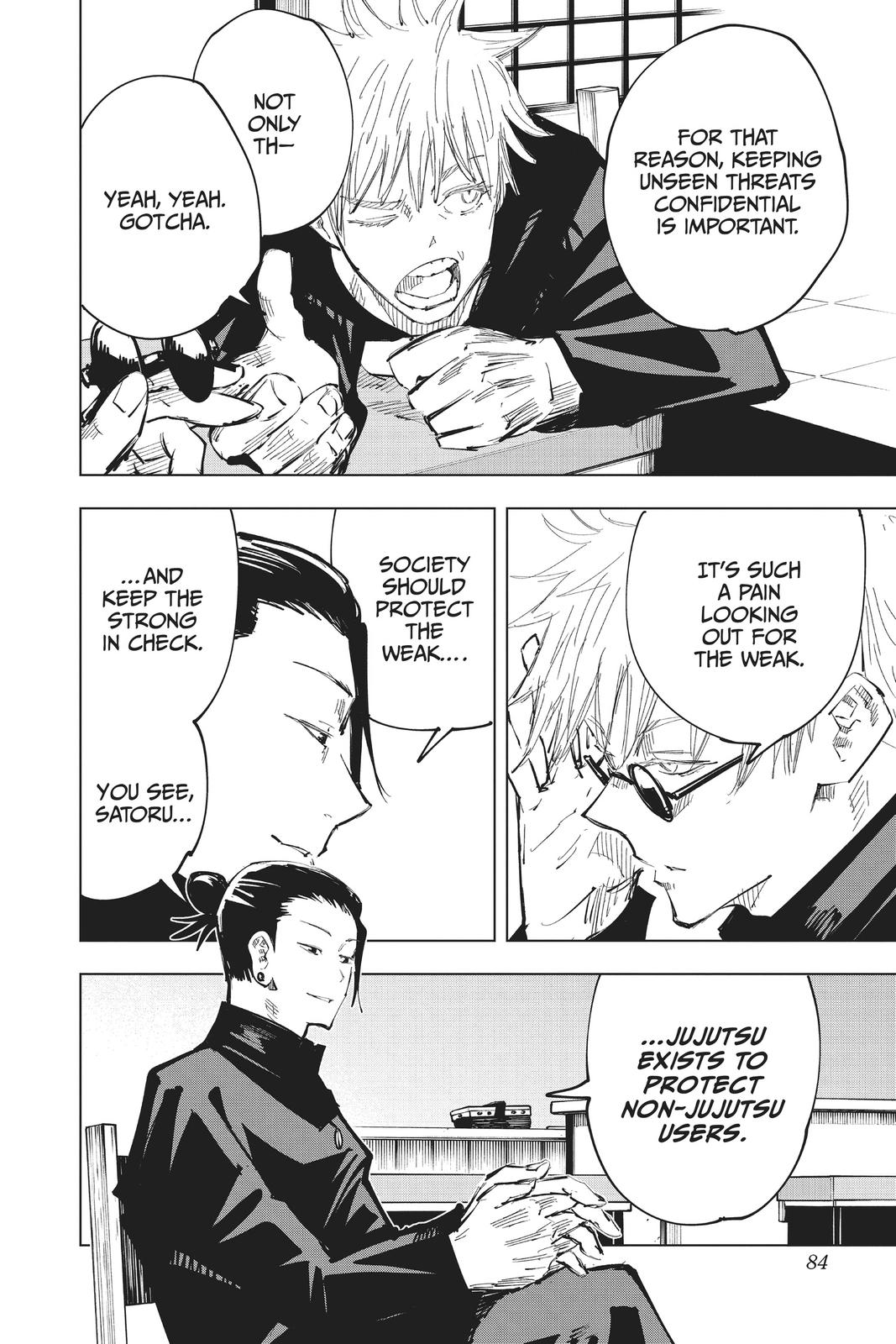 Jujutsu Kaisen Manga Chapter 65 page 16 - Hidden Inventory scene