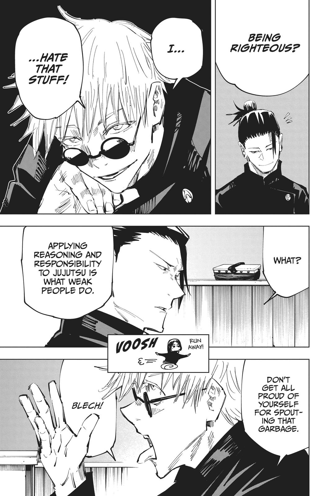 Jujutsu Kaisen Manga Chapter 65 page 17 - Hidden Inventory scene
