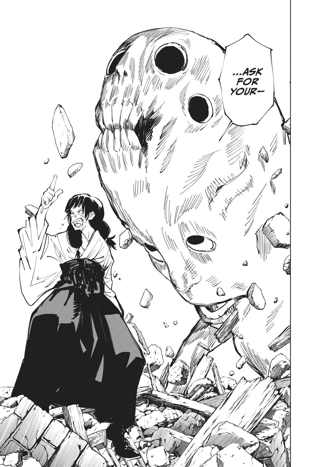 Jujutsu Kaisen Manga Chapter 65 page 9 - Hidden Inventory scene