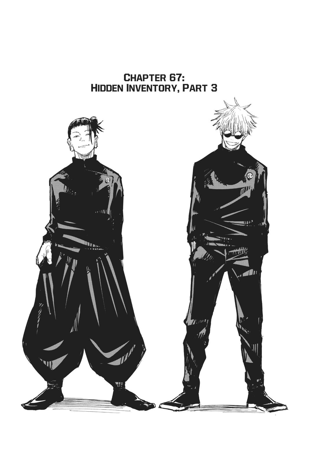 Jujutsu Kaisen Manga Chapter 67 page 1 - Hidden Inventory, Part 3 scene