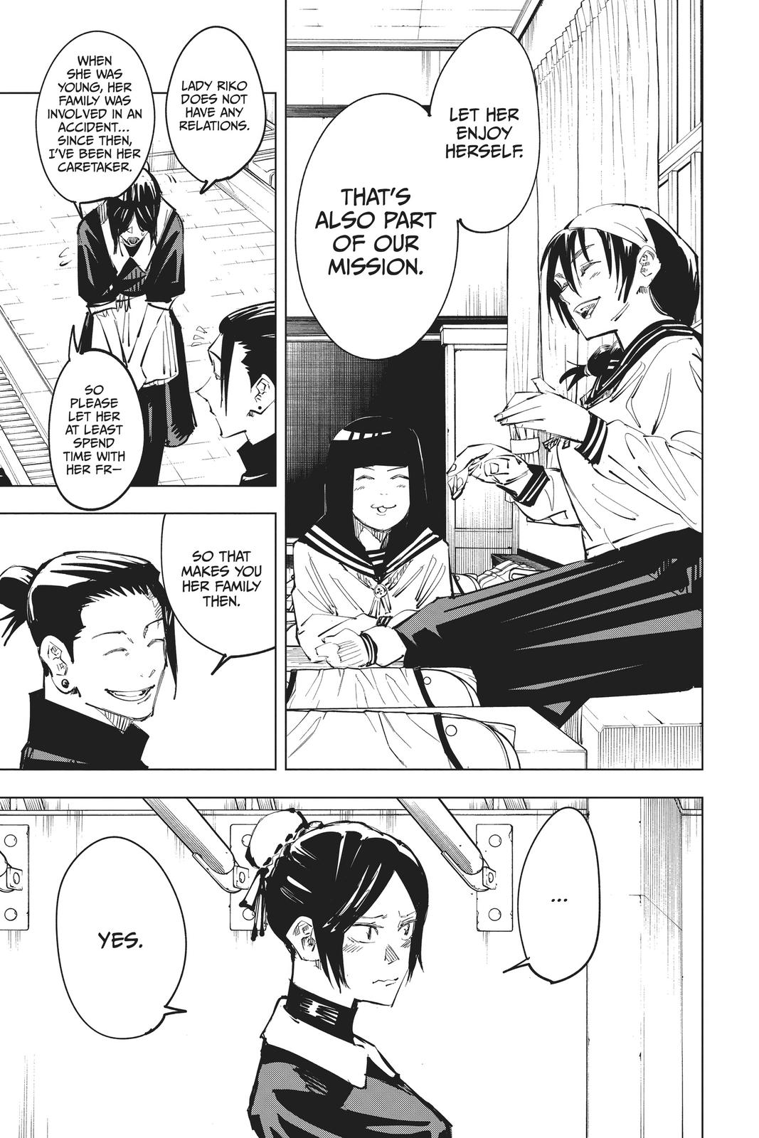 Jujutsu Kaisen Manga Chapter 67 page 15 - Hidden Inventory, Part 3 scene