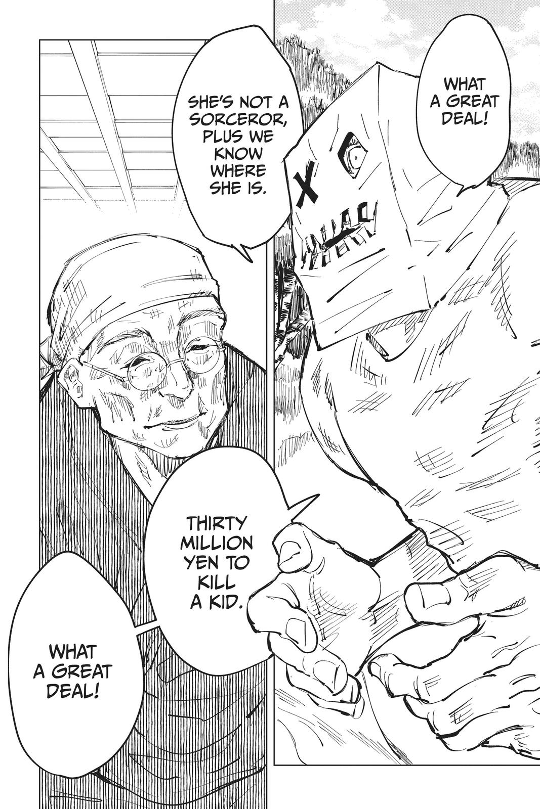 Jujutsu Kaisen Manga Chapter 67 page 18 - Hidden Inventory, Part 3 scene