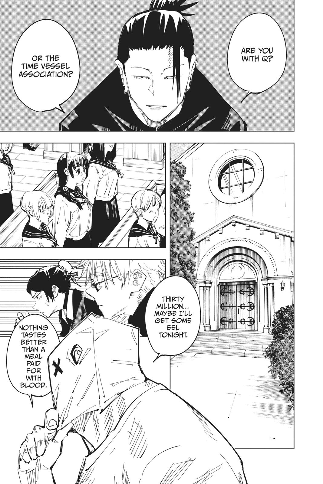 Jujutsu Kaisen Manga Chapter 68 page 17 - Hidden Inventory, Part 4 scene