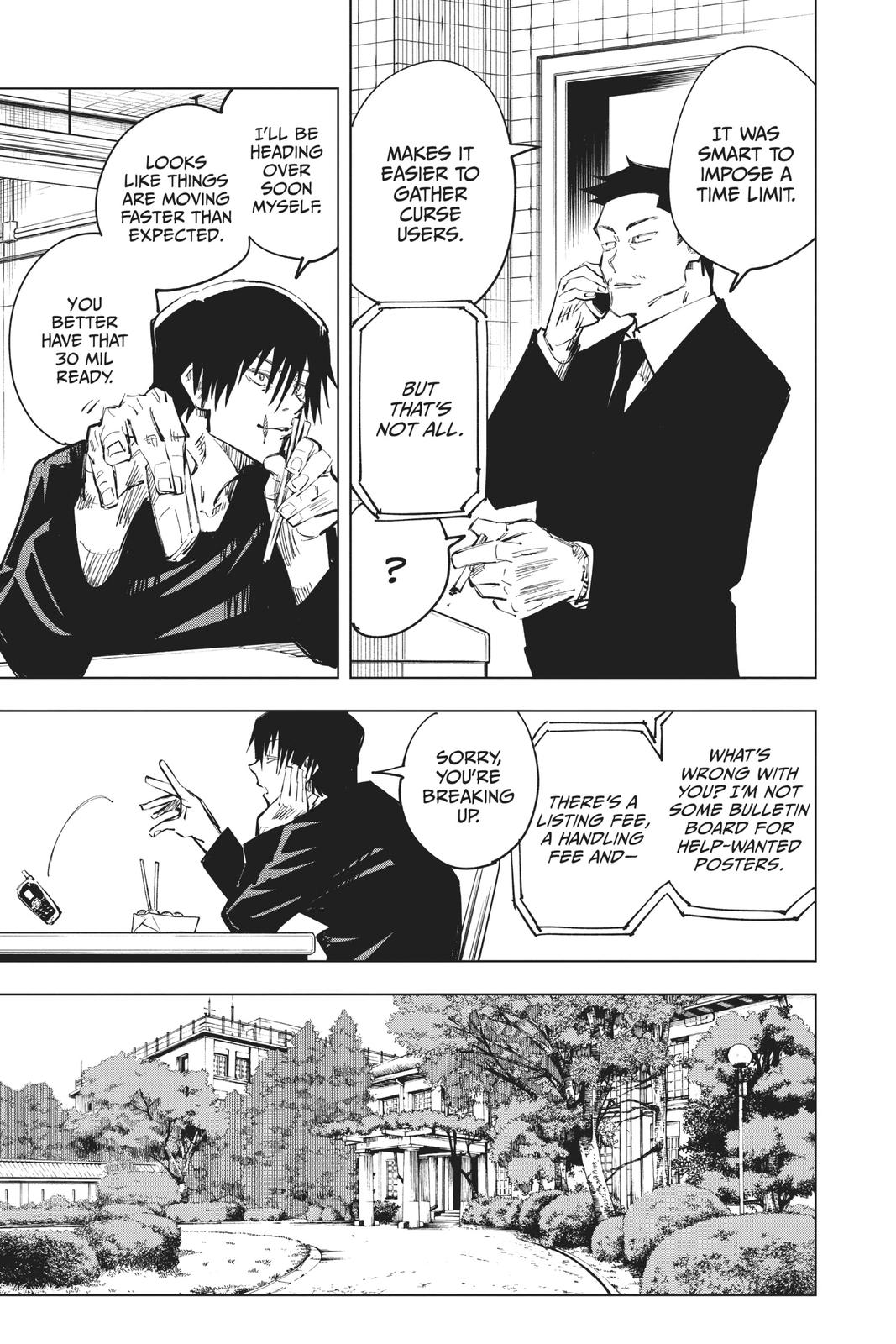 Jujutsu Kaisen Manga Chapter 68 page 3 - Hidden Inventory, Part 4 scene