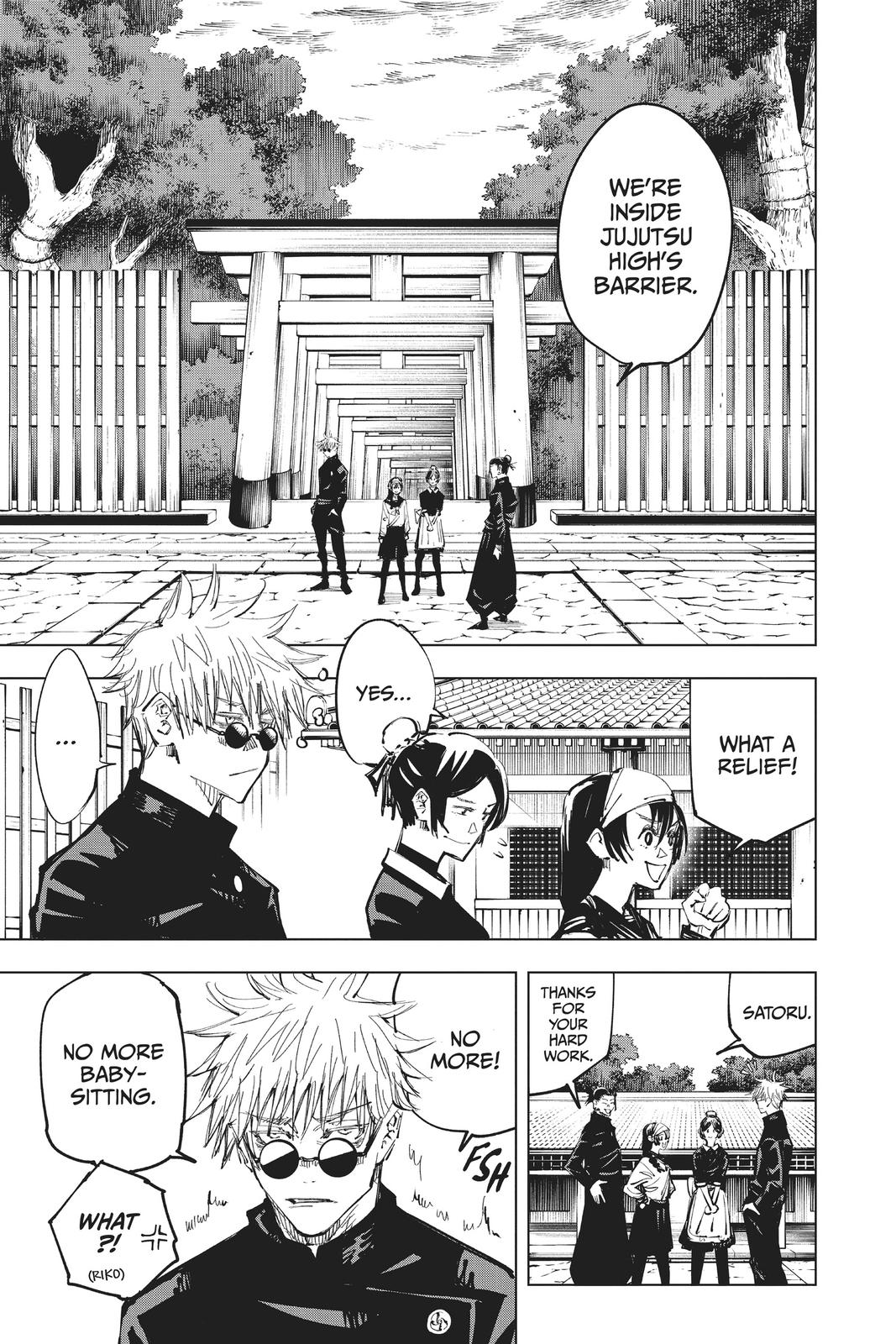 Jujutsu Kaisen Manga Chapter 70 page 17 - Hidden Inventory, Part 6 scene