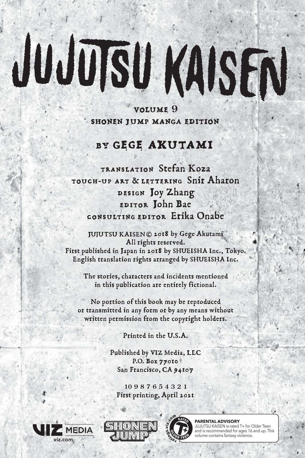 Jujutsu Kaisen Manga Chapter 71 page 3 - Hidden Inventory, Part 7 scene