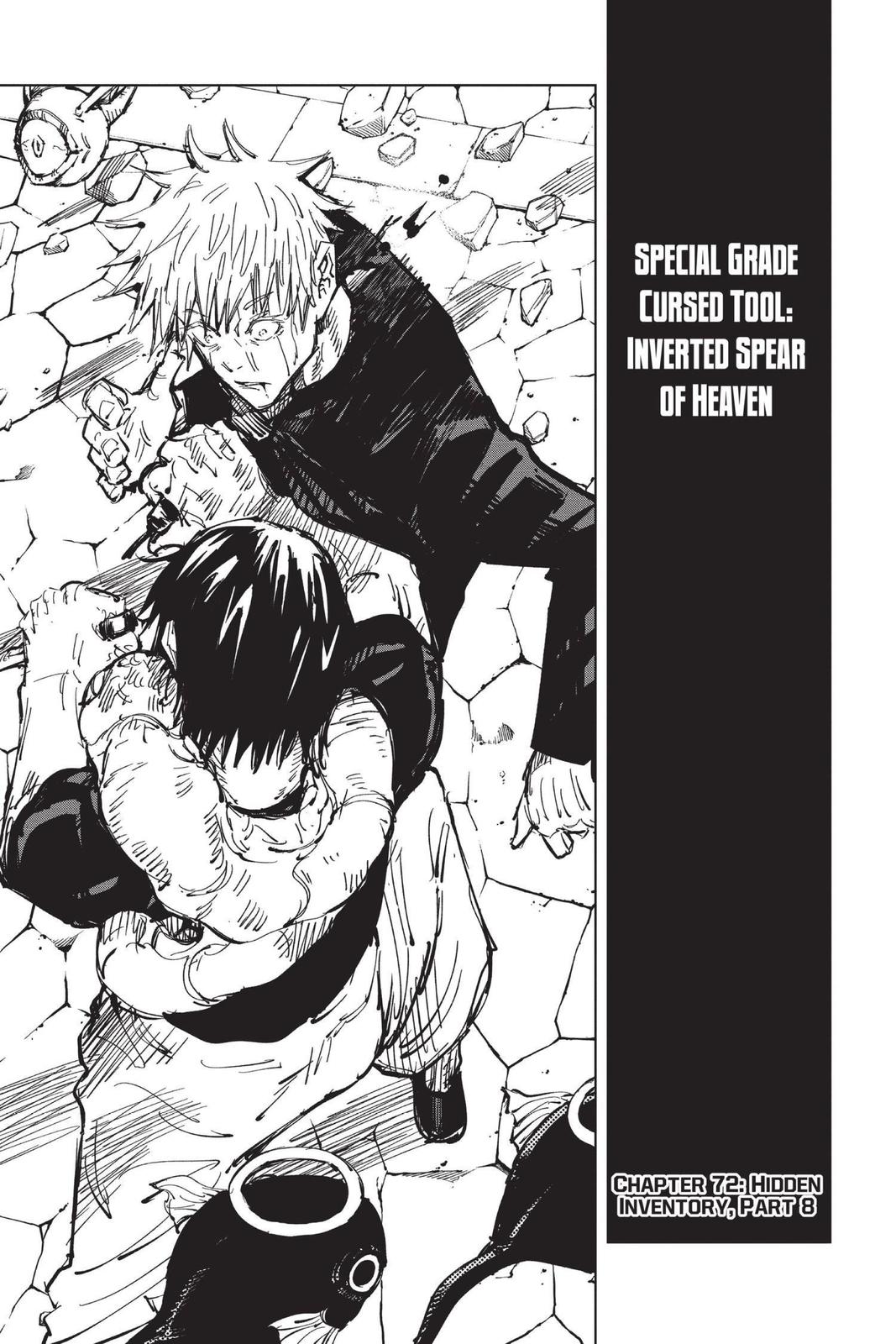 Jujutsu Kaisen Manga Chapter 72 page 1 - Hidden Inventory, Part 8 scene