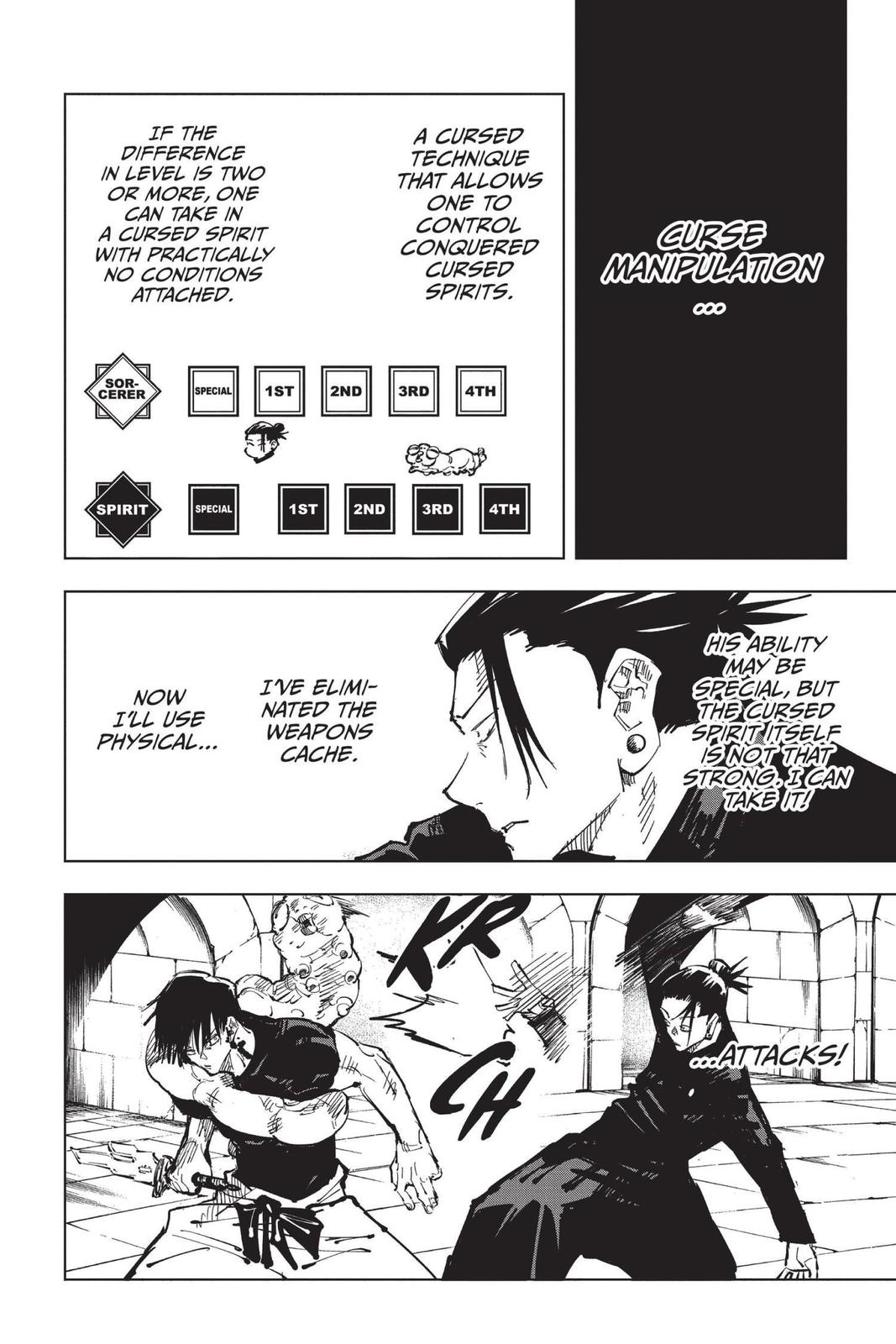 Jujutsu Kaisen Manga Chapter 73 page 13 - Hidden Inventory, Part 9 scene