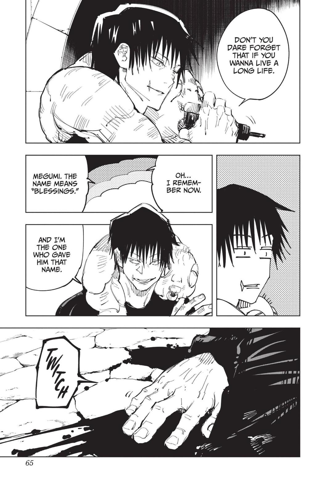 Jujutsu Kaisen Manga Chapter 73 page 18 - Hidden Inventory, Part 9 scene