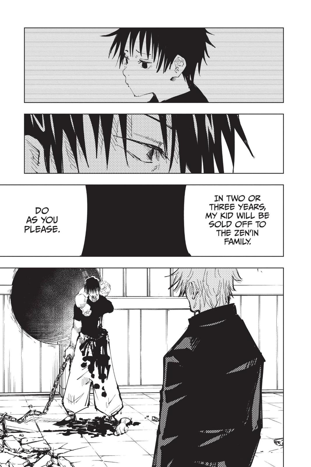 Jujutsu Kaisen Manga Chapter 75 page 18 - Hidden Inventory, Part 11 scene