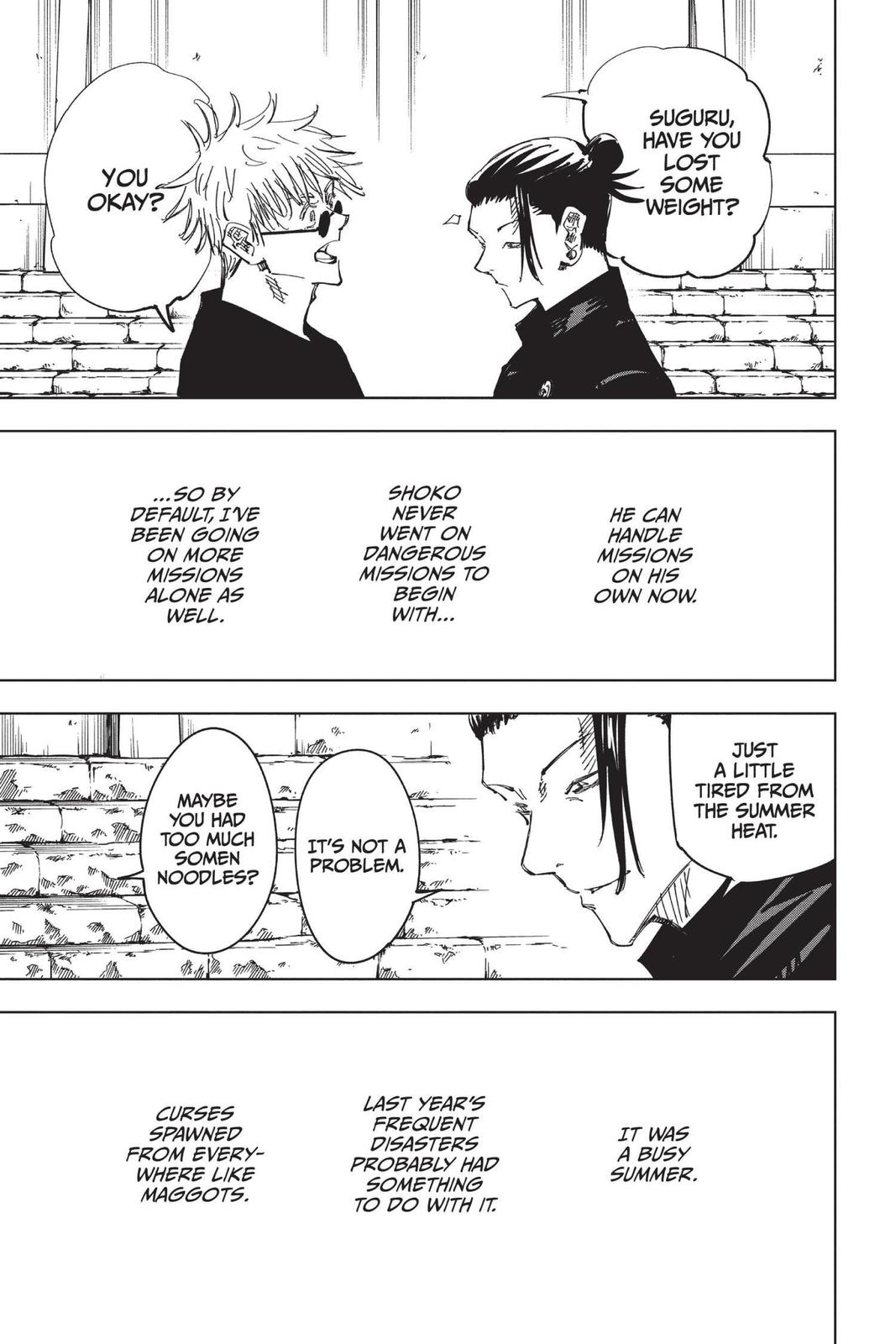 Jujutsu Kaisen Manga Chapter 76 page 11 - Premature Death scene