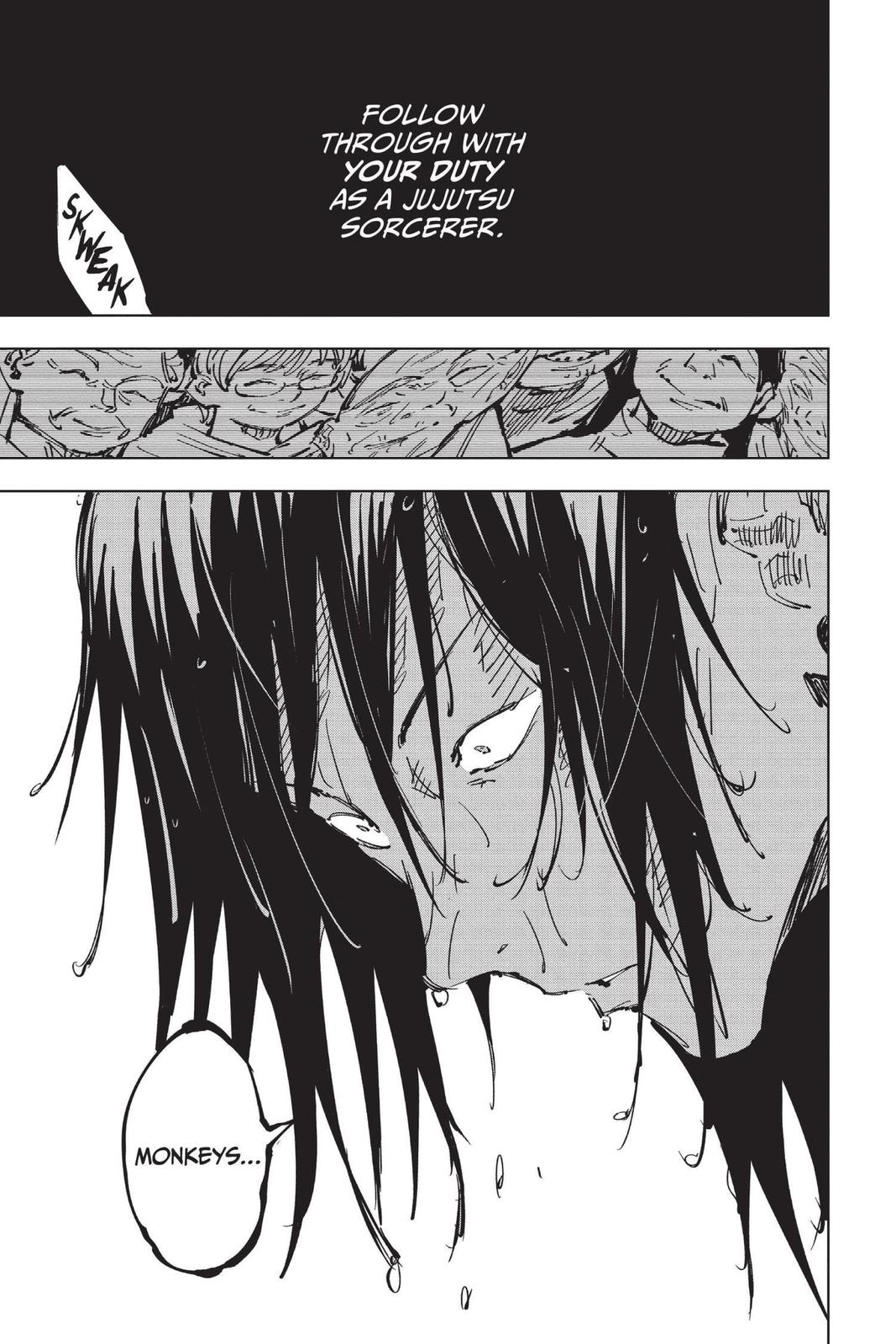Jujutsu Kaisen Manga Chapter 76 page 15 - Premature Death scene