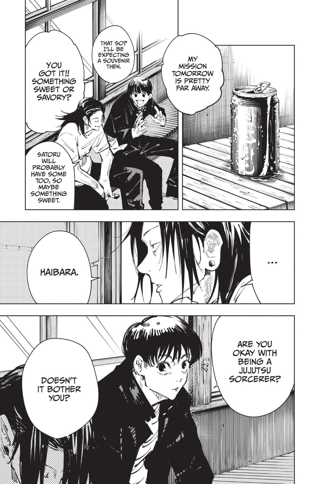 Jujutsu Kaisen Manga Chapter 76 page 17 - Premature Death scene