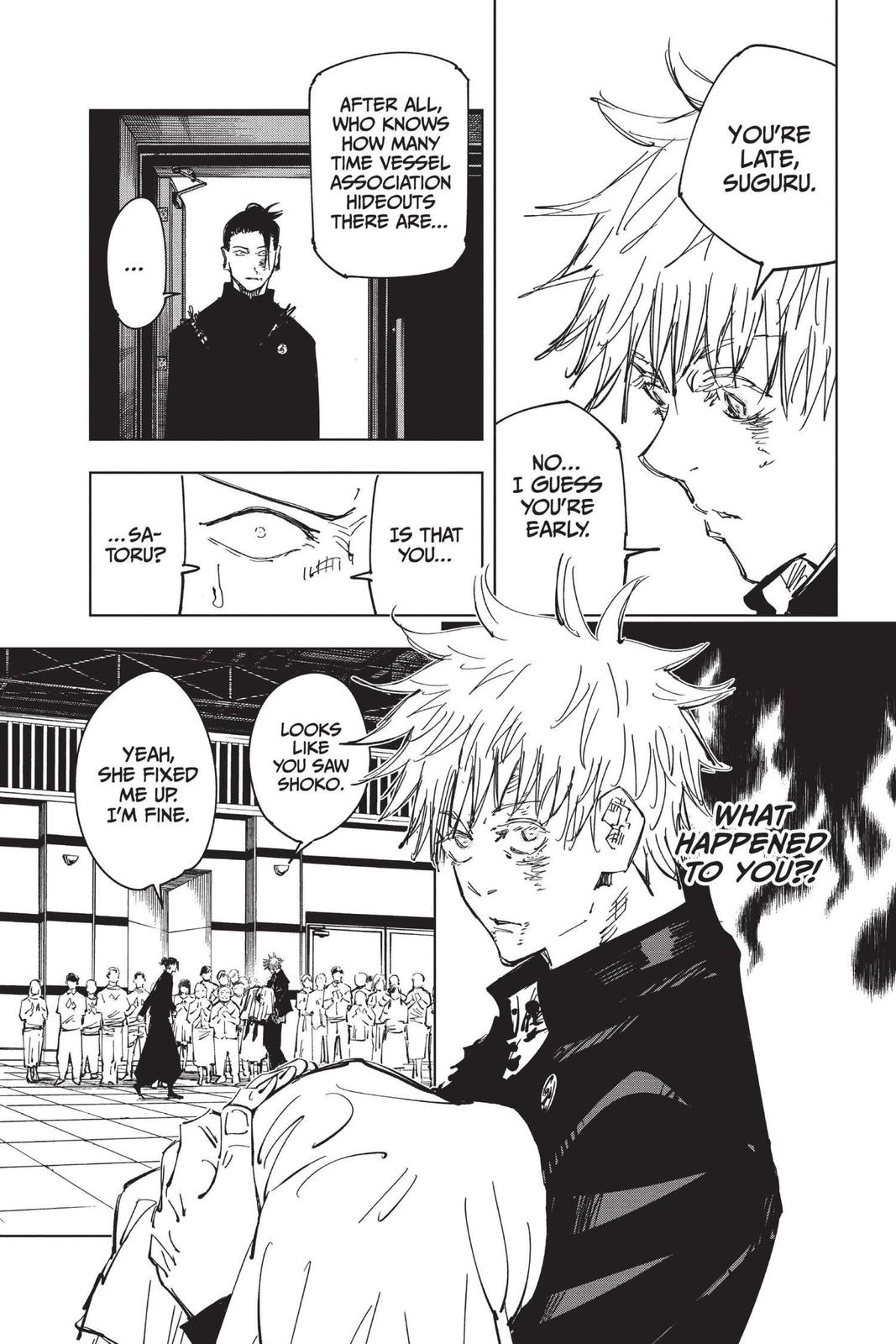Jujutsu Kaisen Manga Chapter 76 page 3 - Premature Death scene