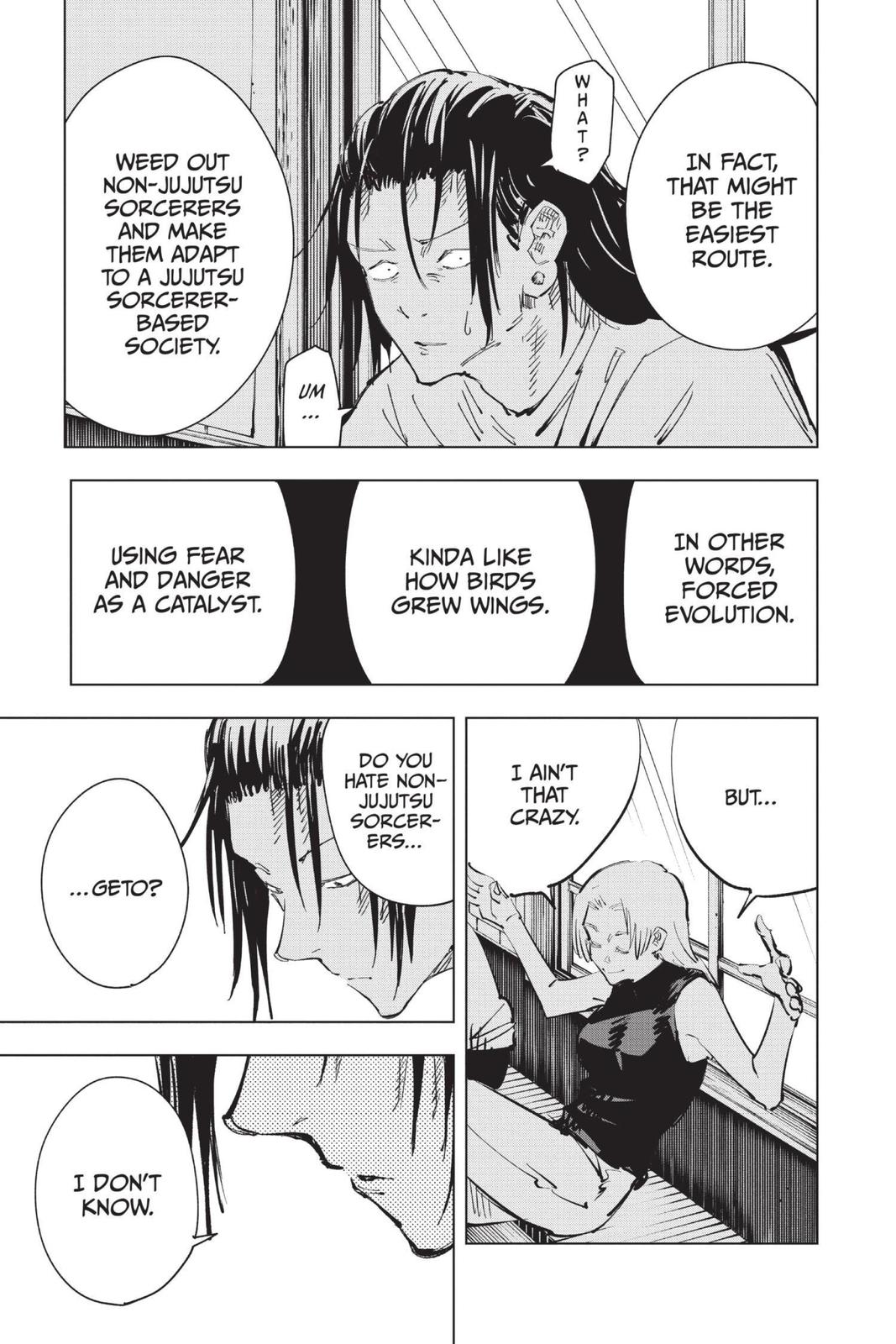 Jujutsu Kaisen Manga Chapter 77 page 11 - Premature Death, Part 2 scene