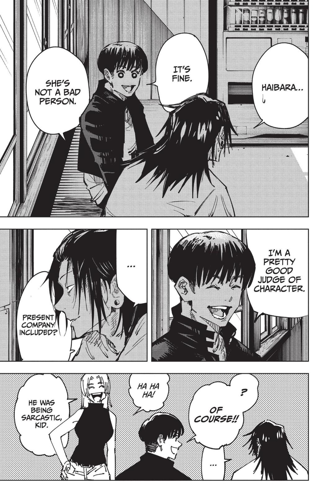 Jujutsu Kaisen Manga Chapter 77 page 3 - Premature Death, Part 2 scene