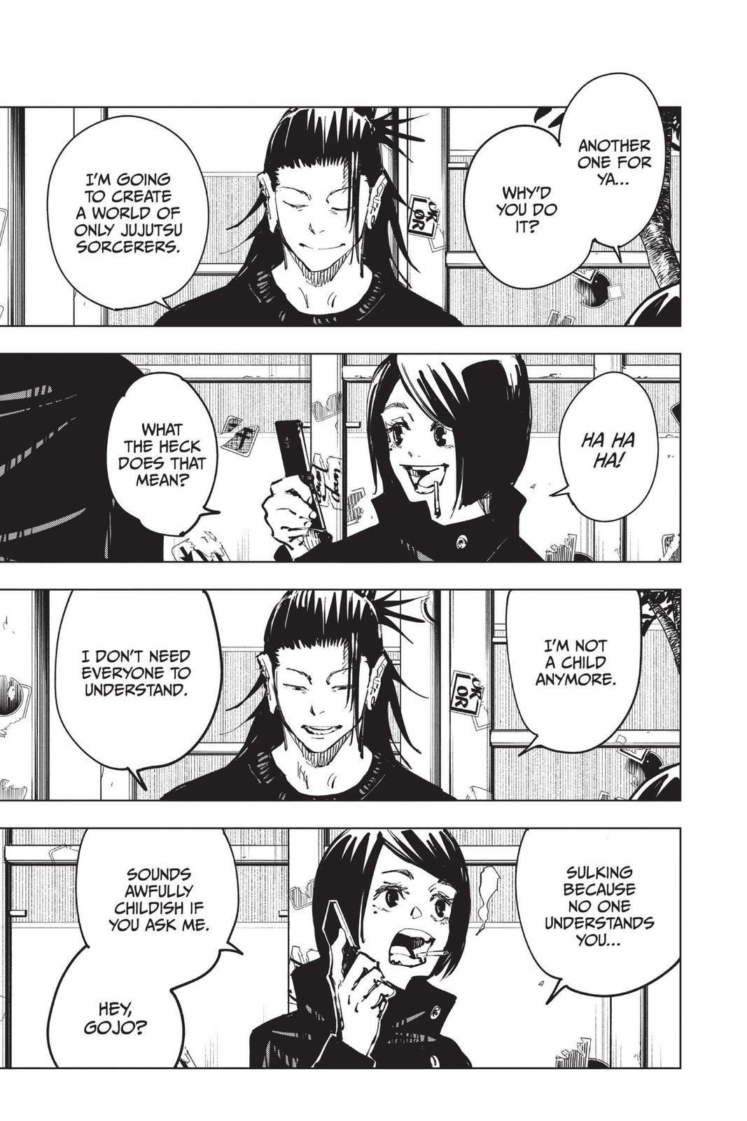 Jujutsu Kaisen Manga Chapter 78 page 5 - Premature Death, Part 3 scene