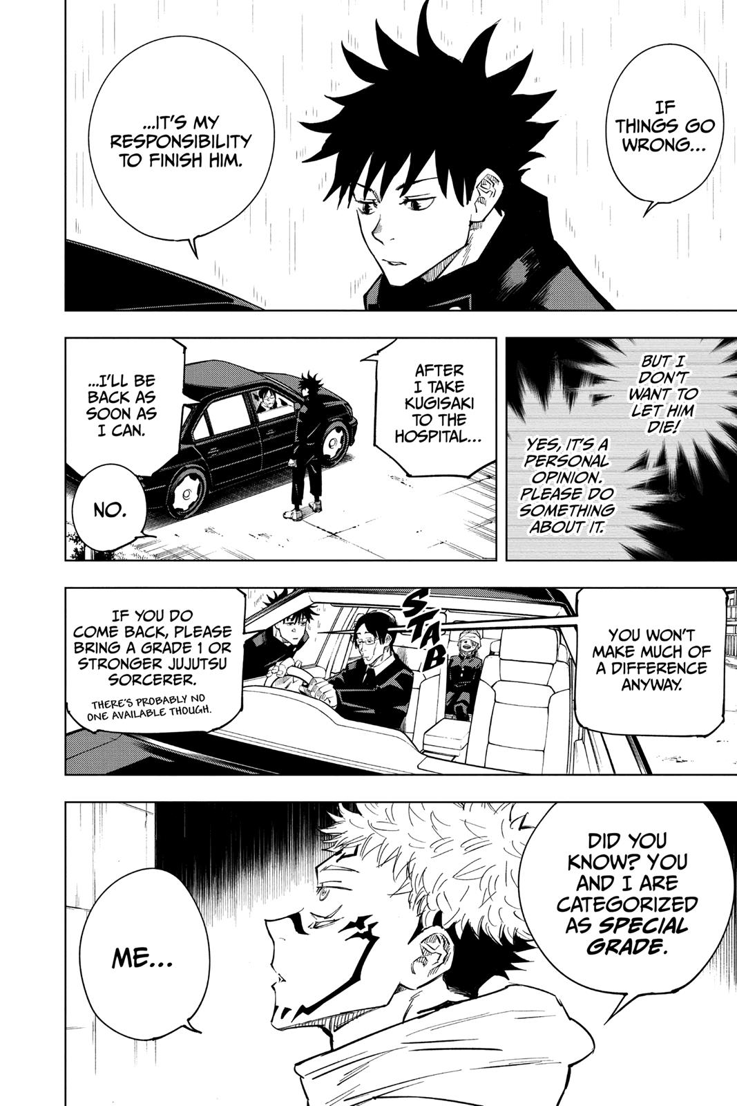 Jujutsu Kaisen Manga Chapter 8 page 16 - Fearsome Womb, Part 3 scene