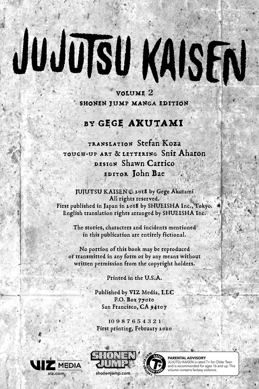 Jujutsu Kaisen Manga Chapter 8 page 3 - Fearsome Womb, Part 3 scene