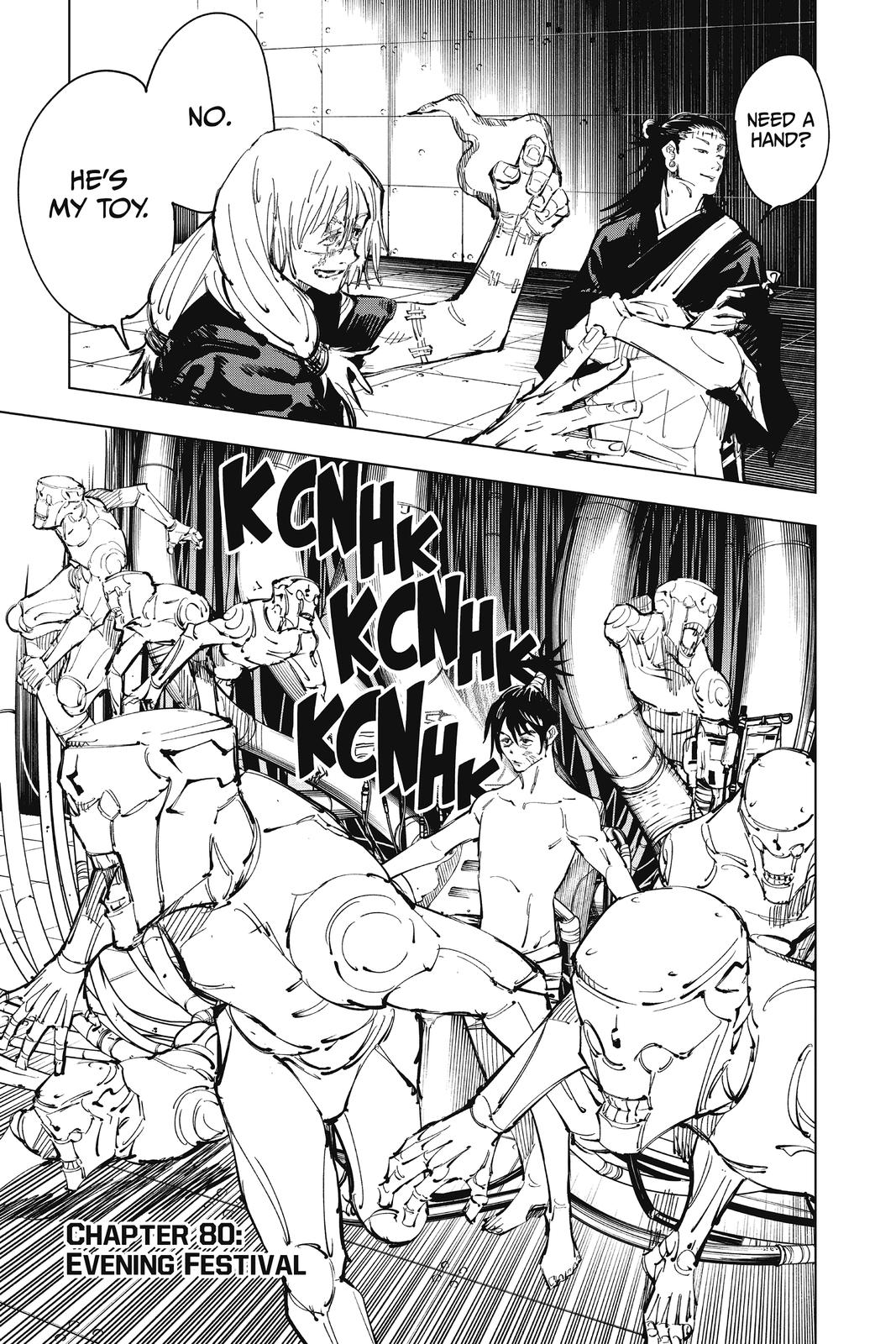 Jujutsu Kaisen Manga Chapter 80 page 7 - Evening Festival scene