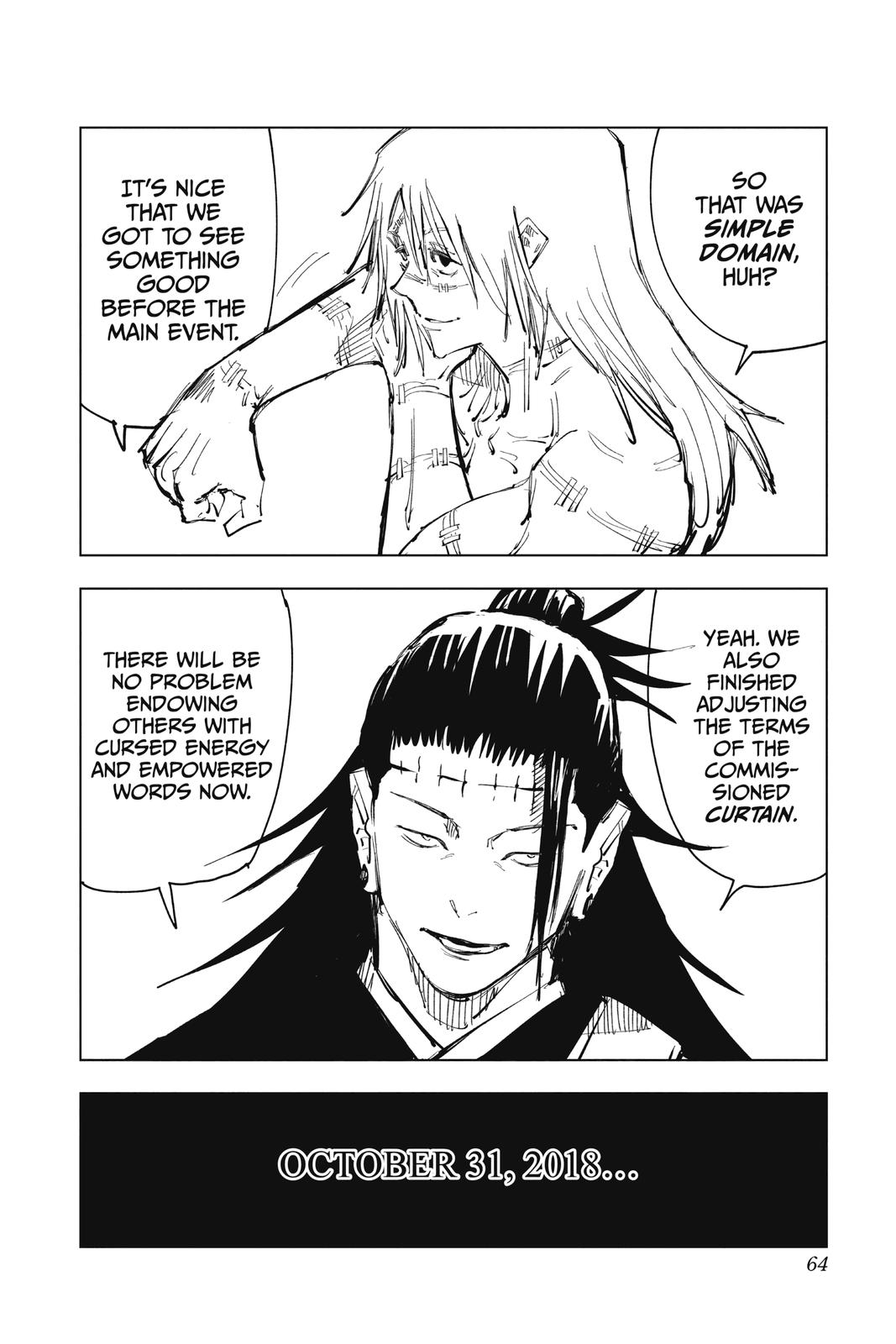 Jujutsu Kaisen Manga Chapter 82 page 17 - Evening Festival, Part 3 scene