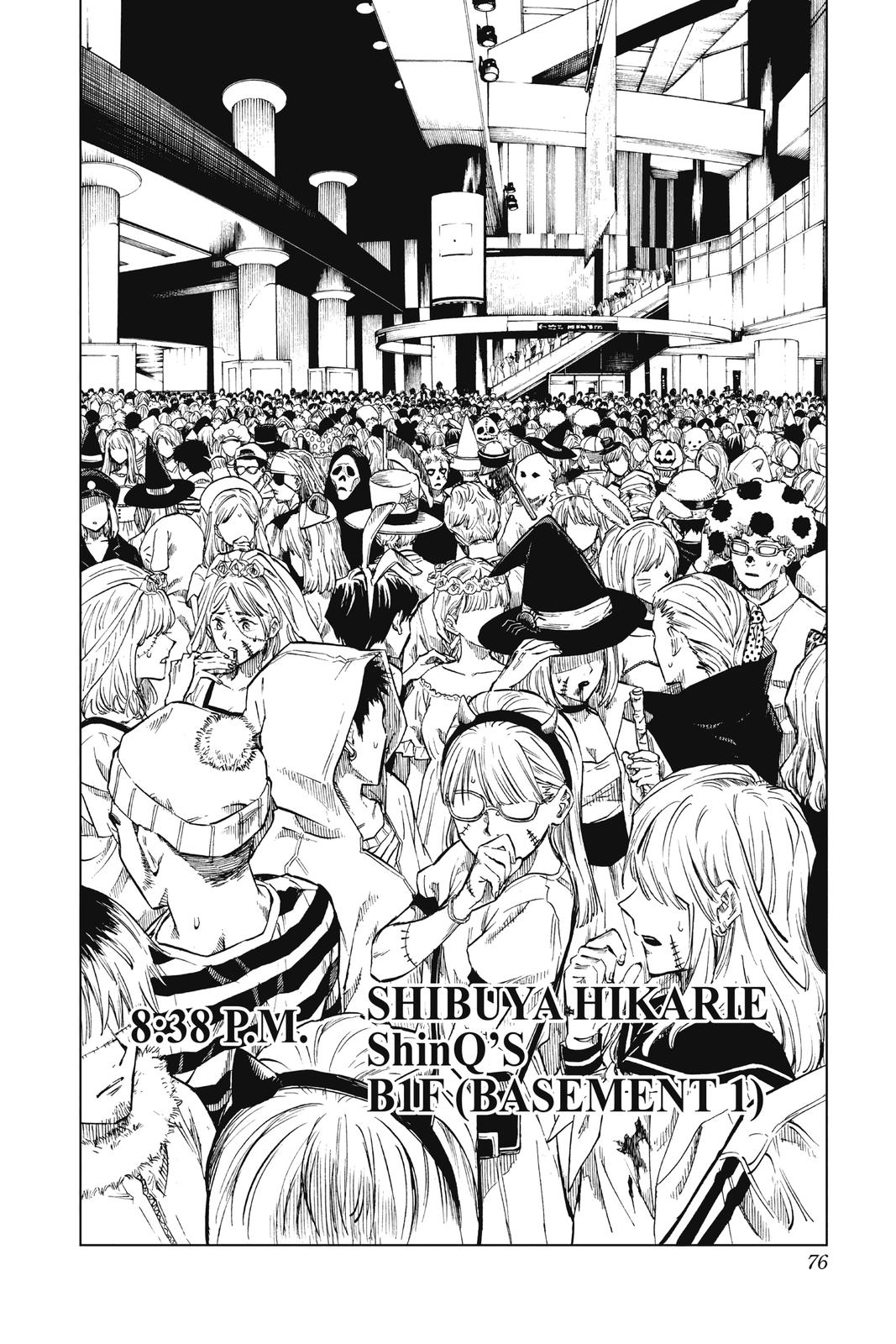 Jujutsu Kaisen Manga Chapter 83 page 10 - The Shibuya Incident, Part 1 scene