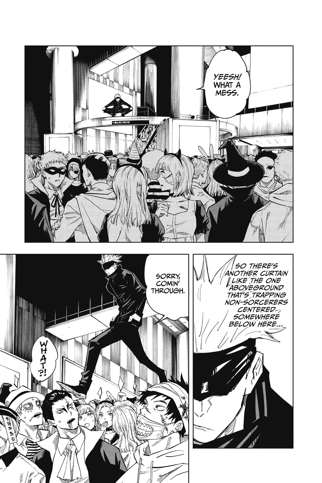 Jujutsu Kaisen Manga Chapter 83 page 11 - The Shibuya Incident, Part 1 scene