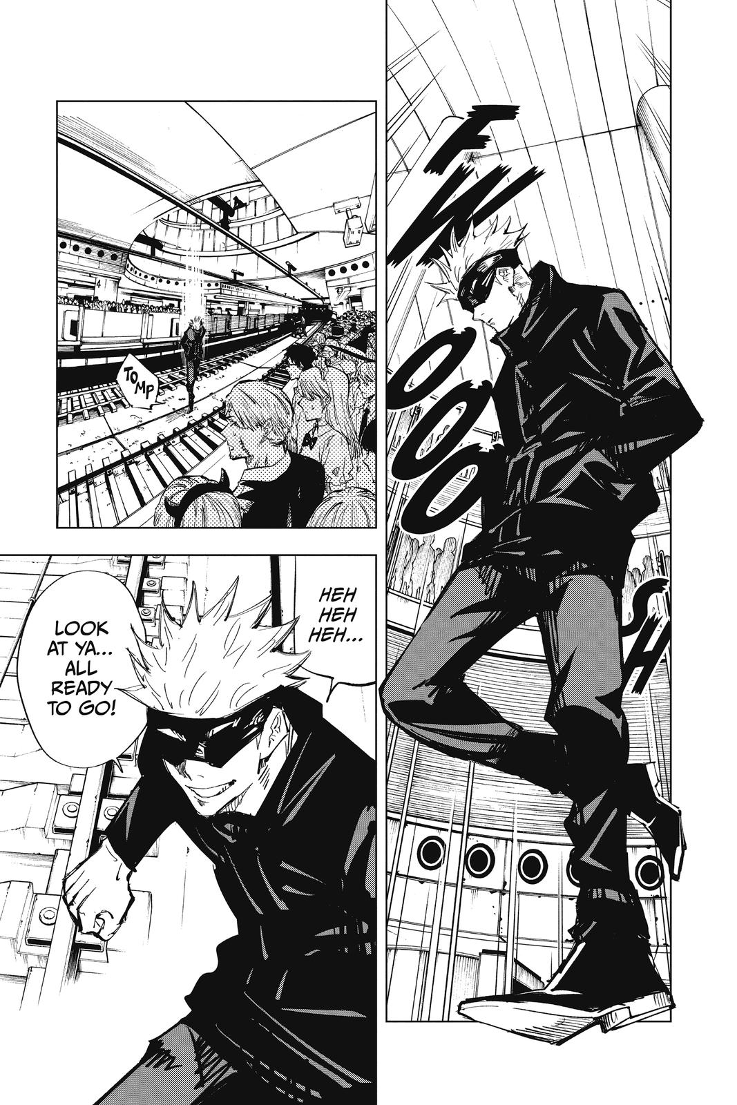 Jujutsu Kaisen Manga Chapter 83 page 17 - The Shibuya Incident, Part 1 scene