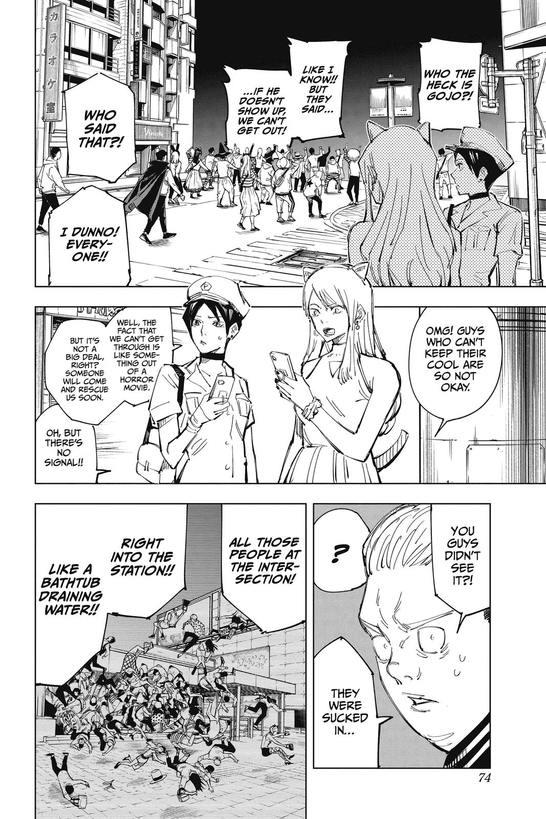 Jujutsu Kaisen Manga Chapter 83 page 8 - The Shibuya Incident, Part 1 scene