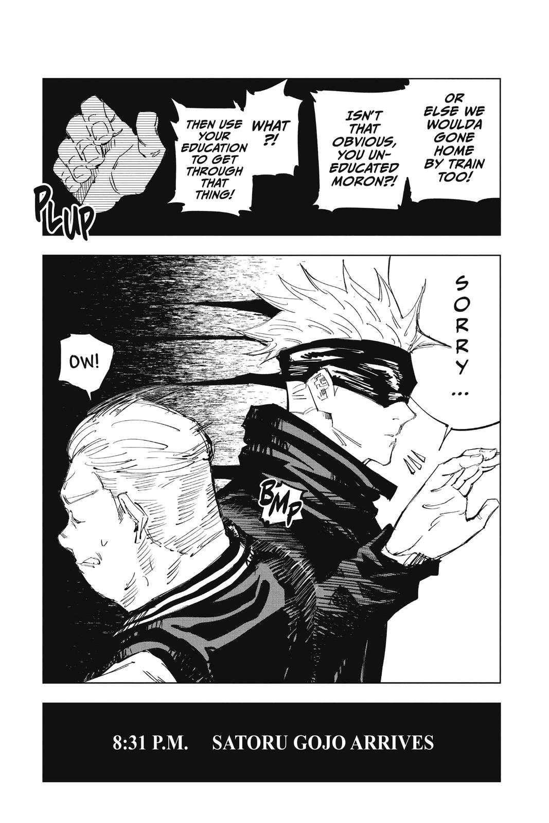 Jujutsu Kaisen Manga Chapter 83 page 9 - The Shibuya Incident, Part 1 scene
