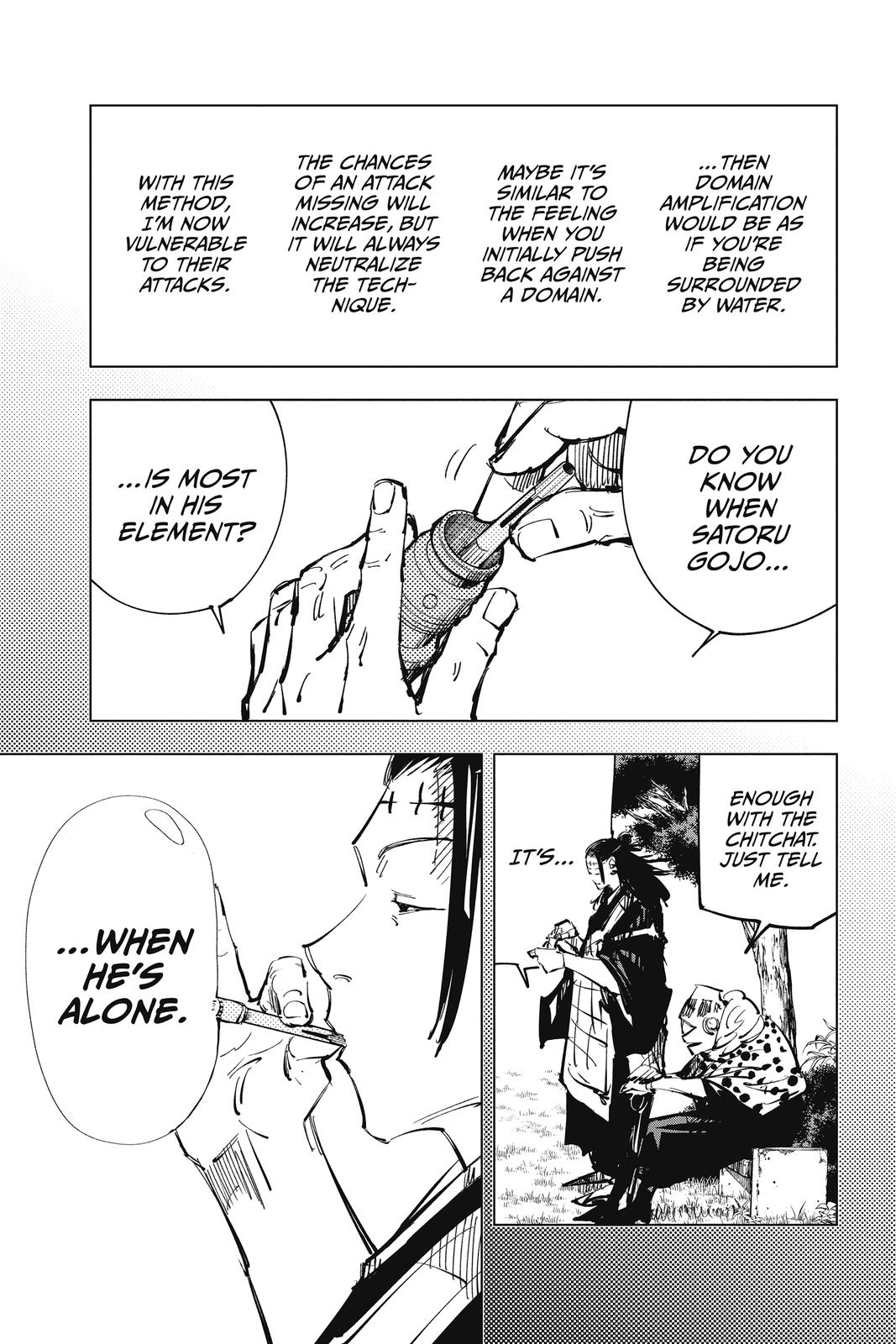 Jujutsu Kaisen Manga Chapter 84 page 11 - The Shibuya Incident, Part 2 scene