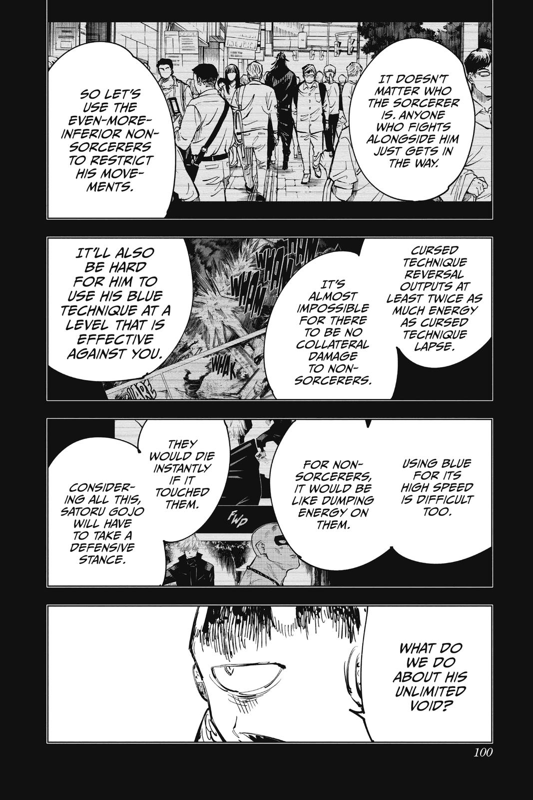 Jujutsu Kaisen Manga Chapter 84 page 12 - The Shibuya Incident, Part 2 scene