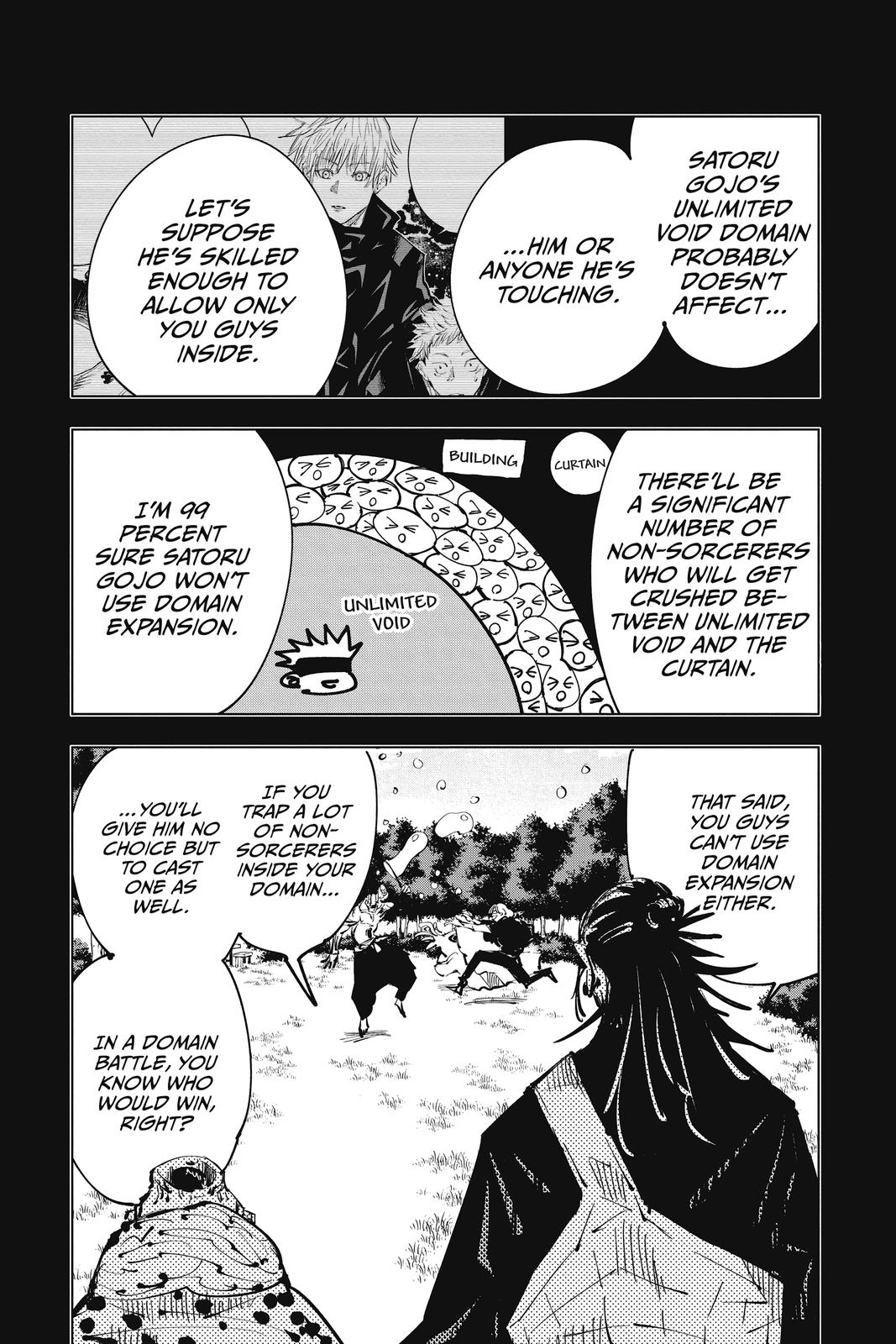 Jujutsu Kaisen Manga Chapter 84 page 13 - The Shibuya Incident, Part 2 scene