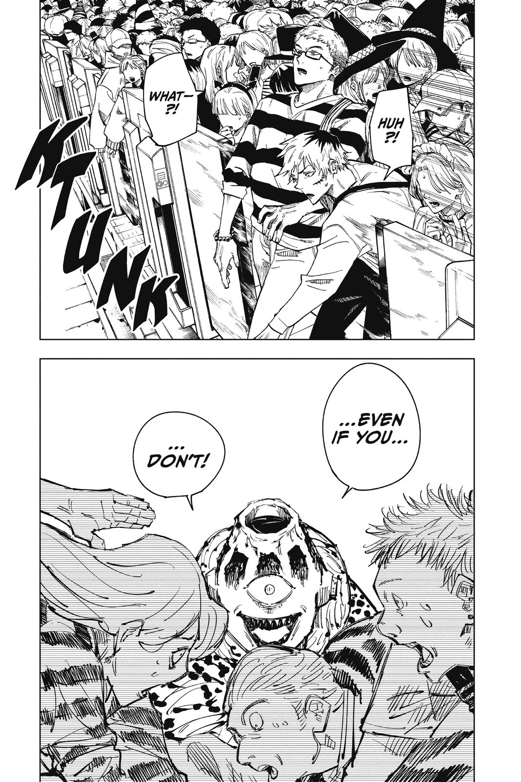 Jujutsu Kaisen Manga Chapter 84 page 3 - The Shibuya Incident, Part 2 scene
