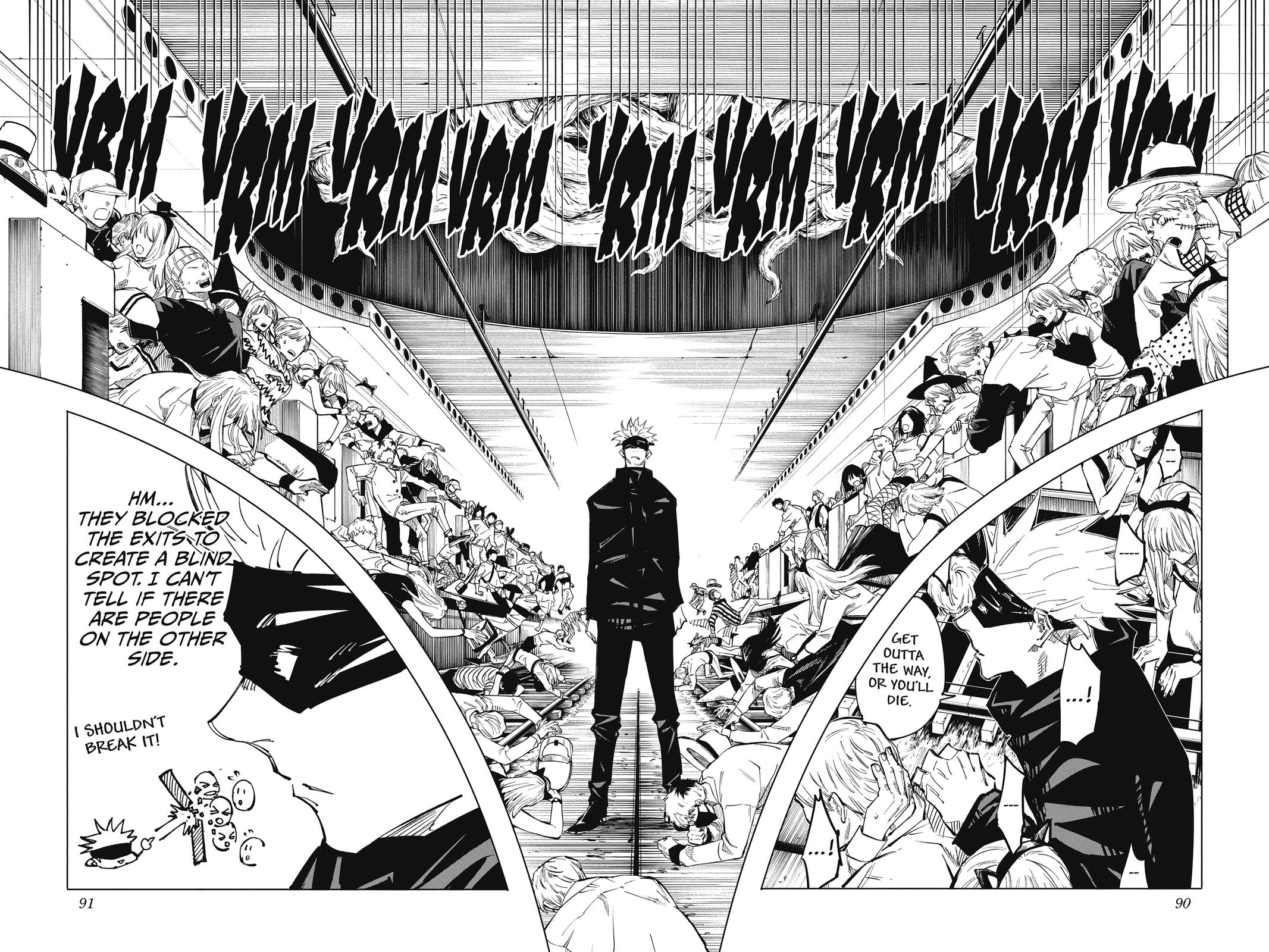 Jujutsu Kaisen Manga Chapter 84 page 4 - The Shibuya Incident, Part 2 scene
