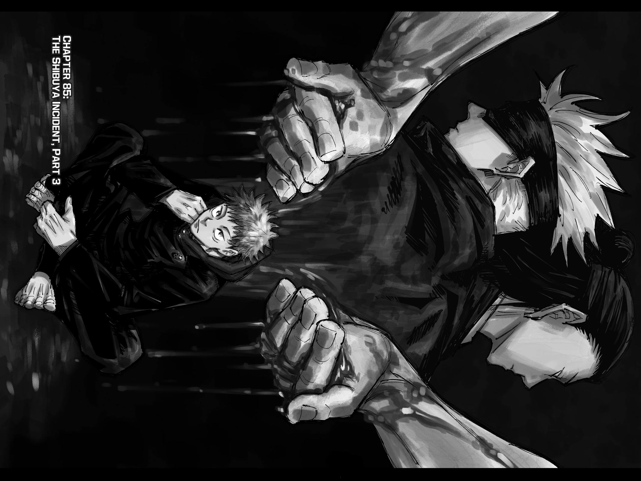 Jujutsu Kaisen Manga Chapter 85 page 1 - The Shibuya Incident, Part 3 scene