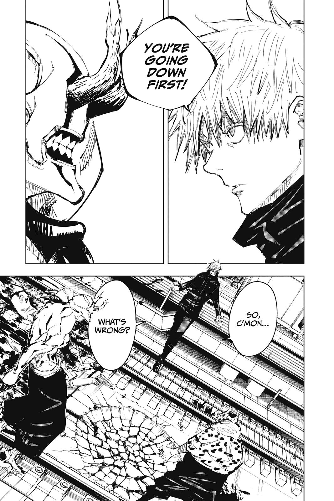 Jujutsu Kaisen Manga Chapter 85 page 3 - The Shibuya Incident, Part 3 scene